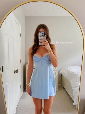 For Love & Lemons Paloma Slip Dress
